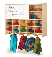 Jonti-Craft® 10 Section Wall Mount Coat Locker with Storage – without Cubbie-Trays