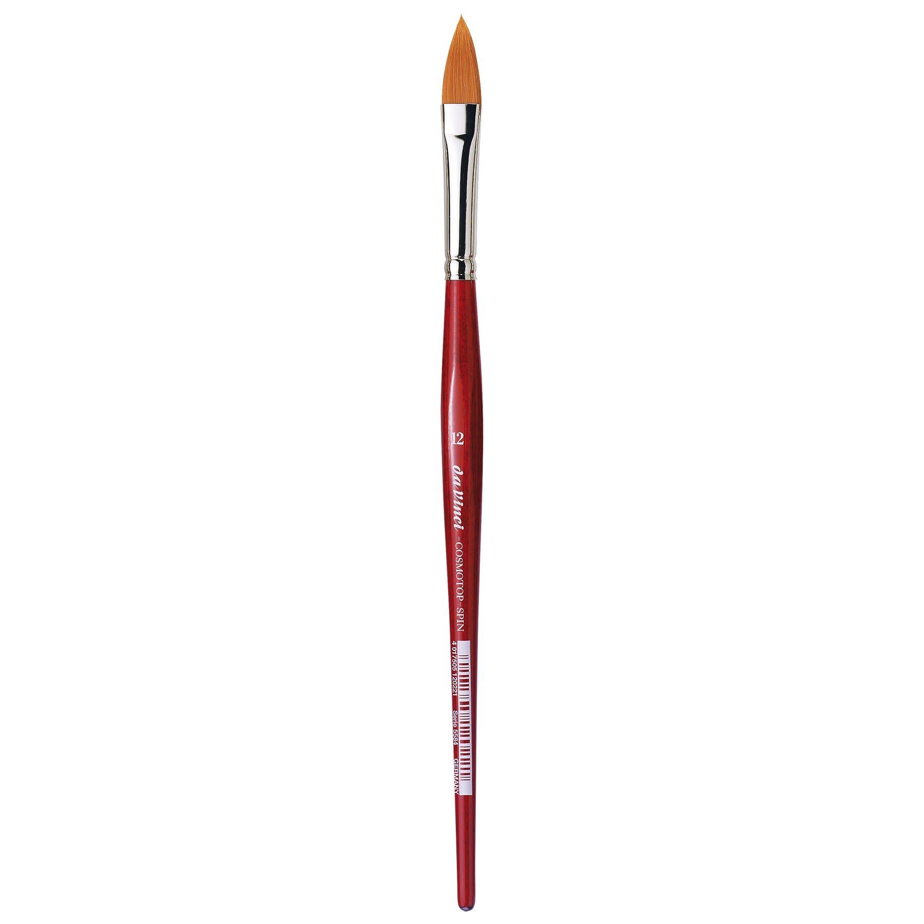 COSMOTOP-SPIN Silkpainting Brush, Synthetic, Watercolor, Oval-Pointed, Size 12