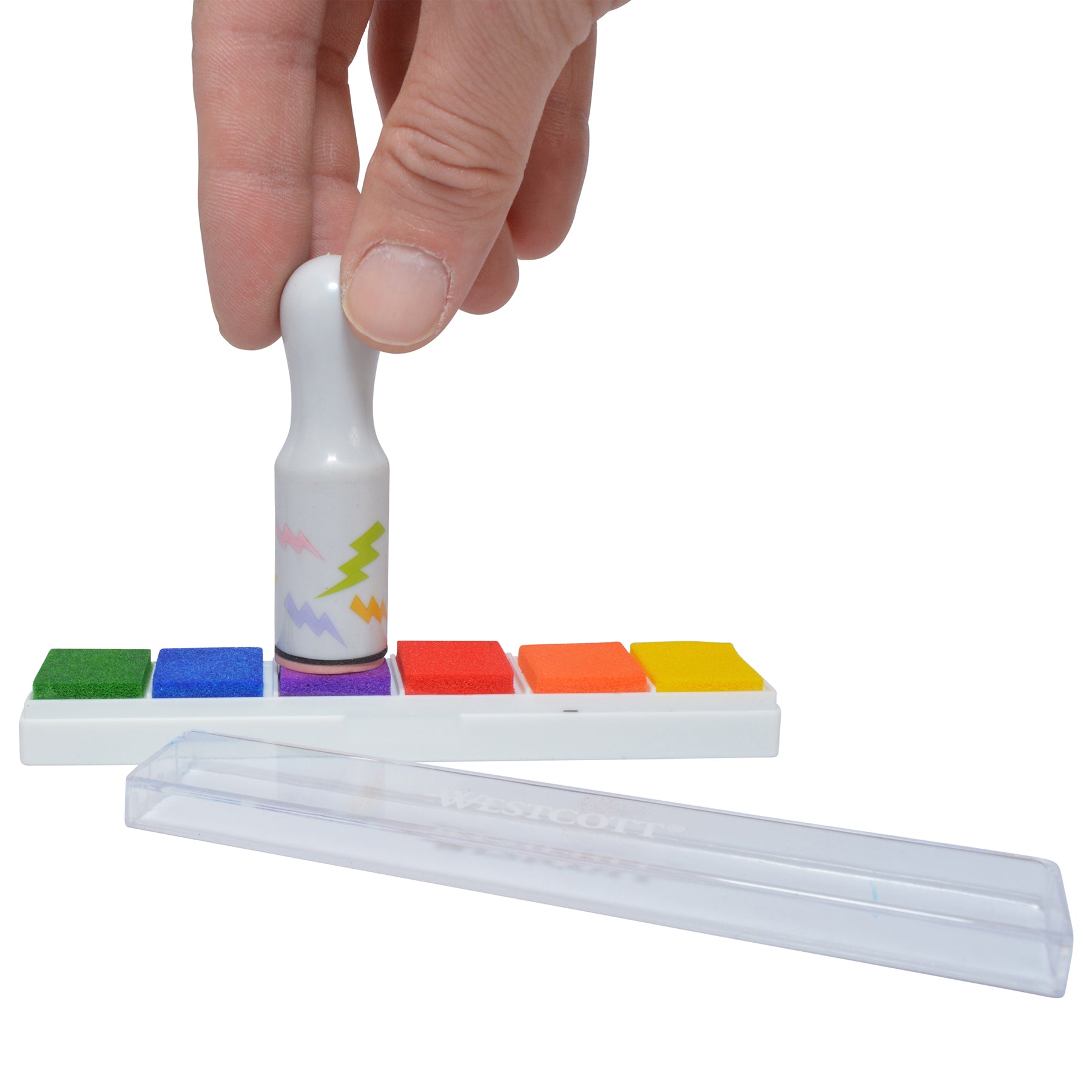 16-Piece Stamp Set, 10 Stamps, Colored Pencils, Multi-Color Ink Pad