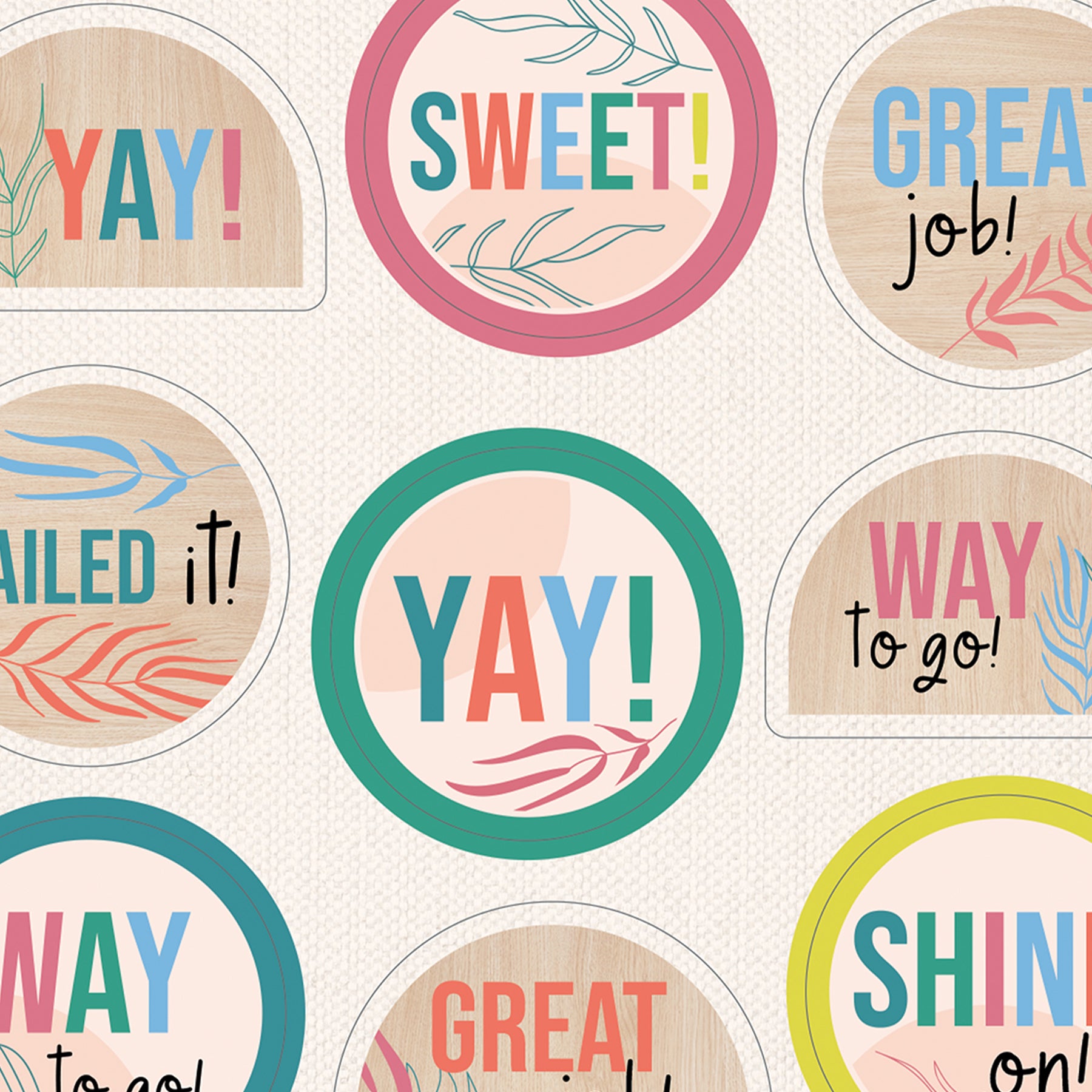 True to You Motivators Motivational Stickers, Pack of 72