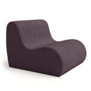 Jaxx Uptown Large Modern Armless Accent Chair, Pinot