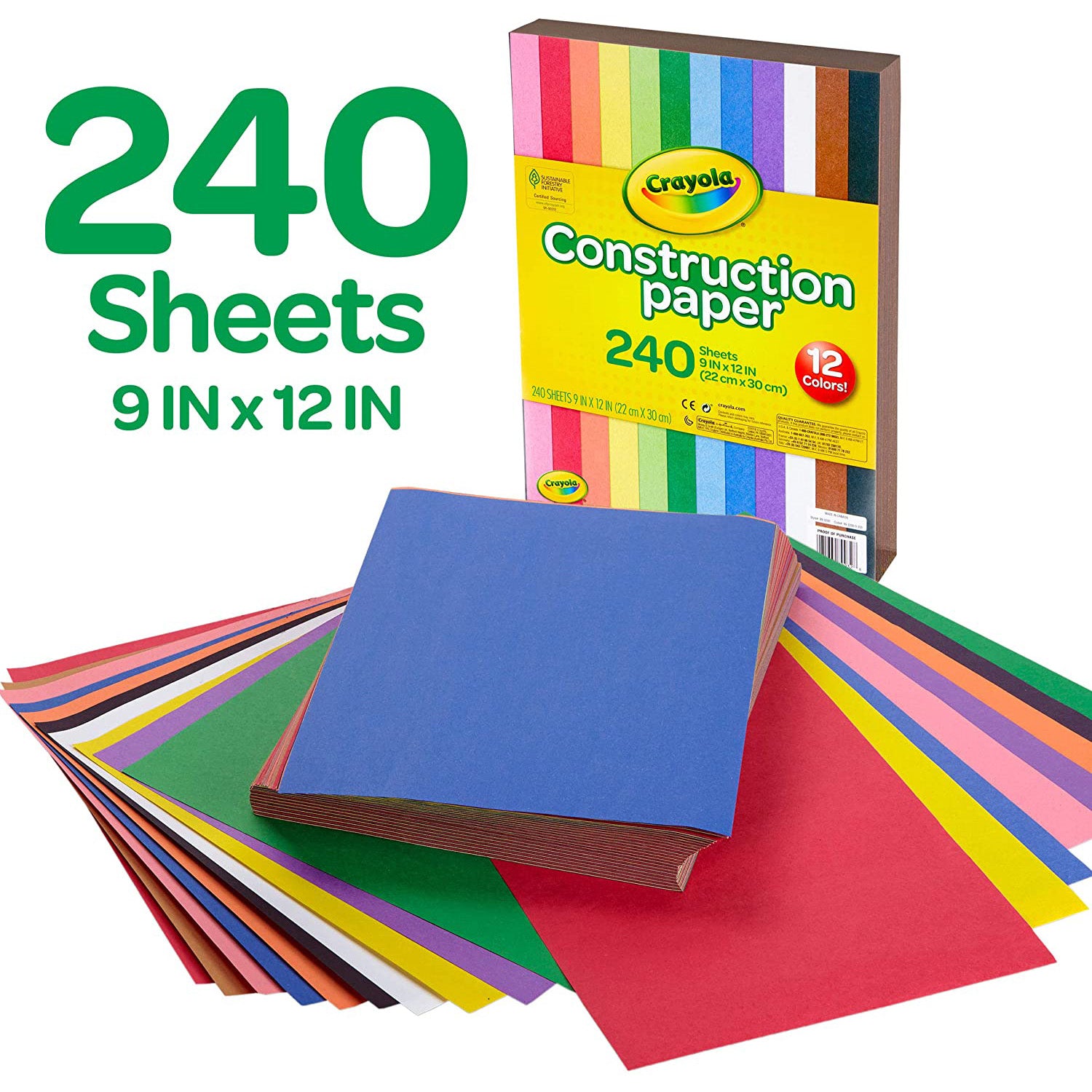 Construction Paper, 240 Sheets