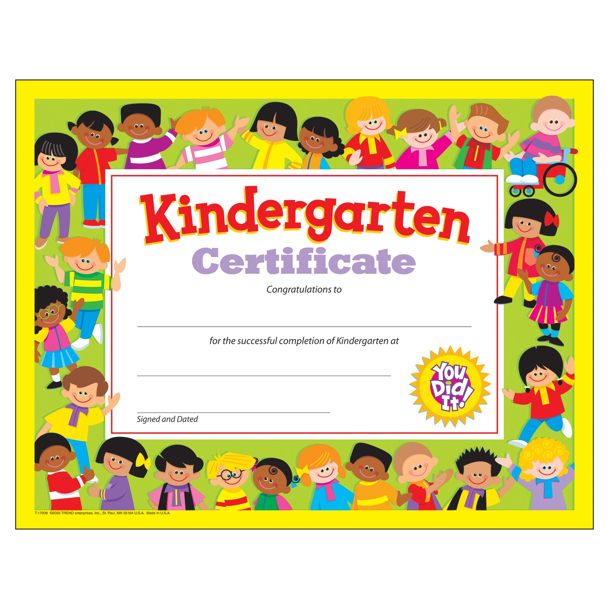Kindergarten Certificate , 30 ct
