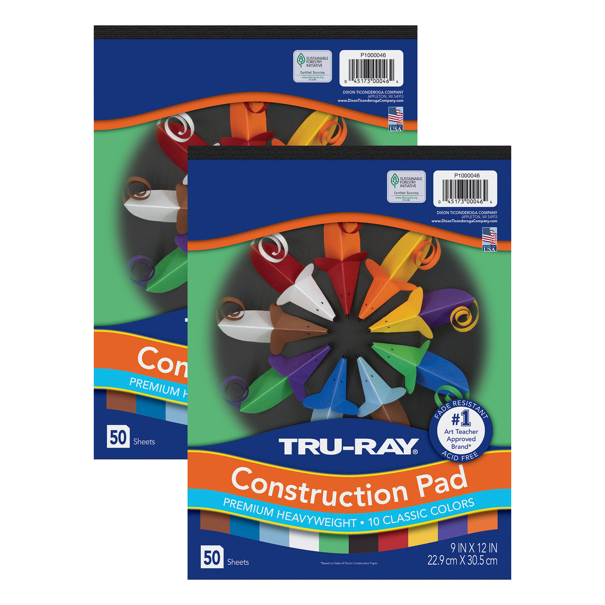 (2 EA) CONSTRUCTION PAPER 9X12 ASST