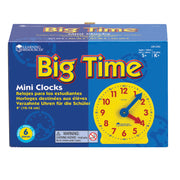 Big Time™ Geared Mini-Clocks, Set of 6