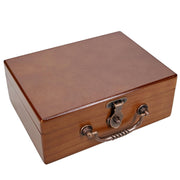 Wooden Keepsake Stash Box with Old World Handle