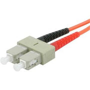 C2G 2m SC-ST 62.5/125 OM1 Duplex Multimode PVC Fiber Optic Cable - Ora