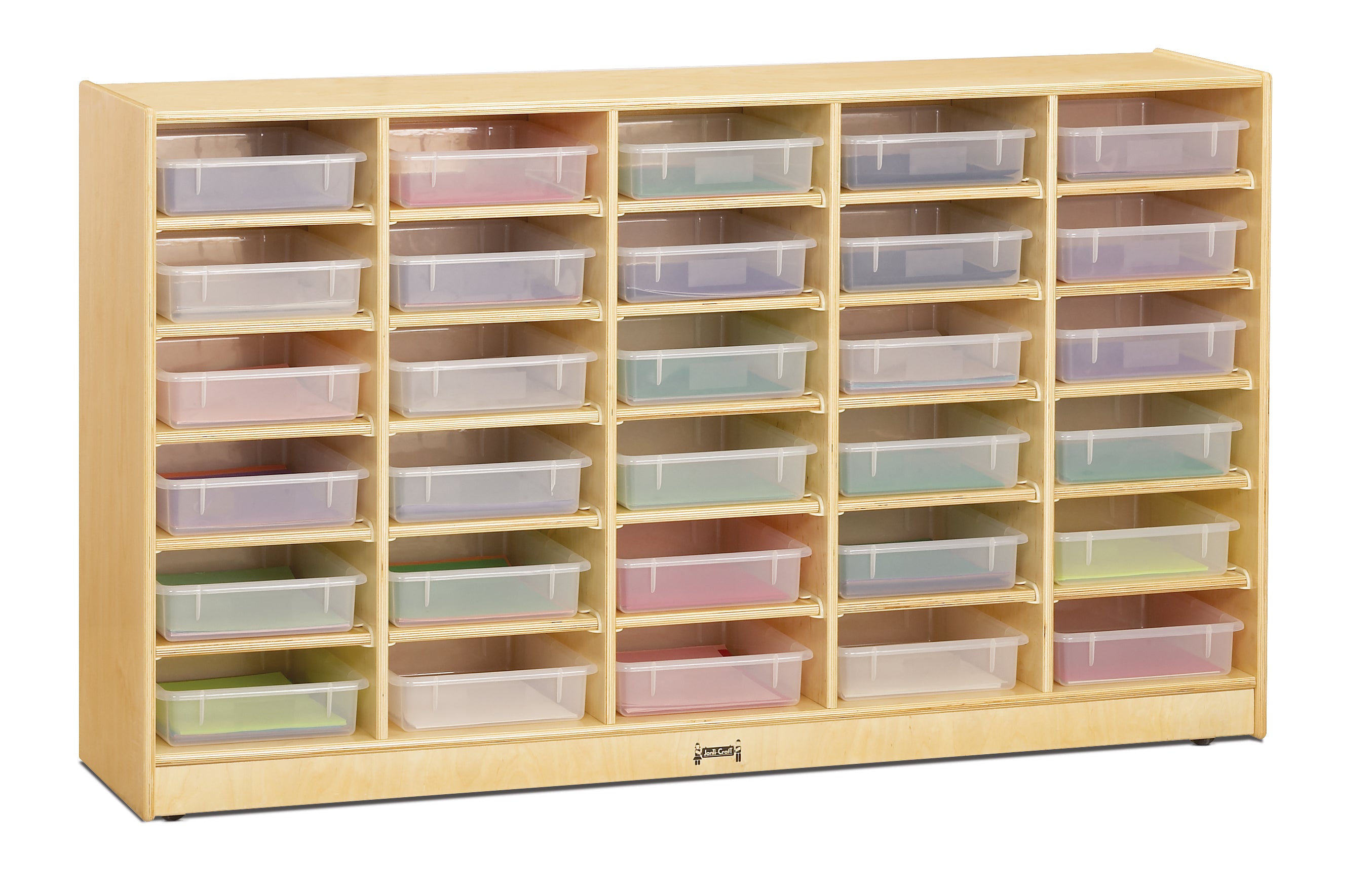 Jonti-Craft® 30 Paper-Tray Mobile Storage - with Clear Paper-Trays