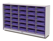 Rainbow Accents® 30 Paper-Tray Mobile Storage - with Paper-Trays - Purple