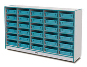 Rainbow Accents® 30 Paper-Tray Mobile Storage - with Paper-Trays - Teal
