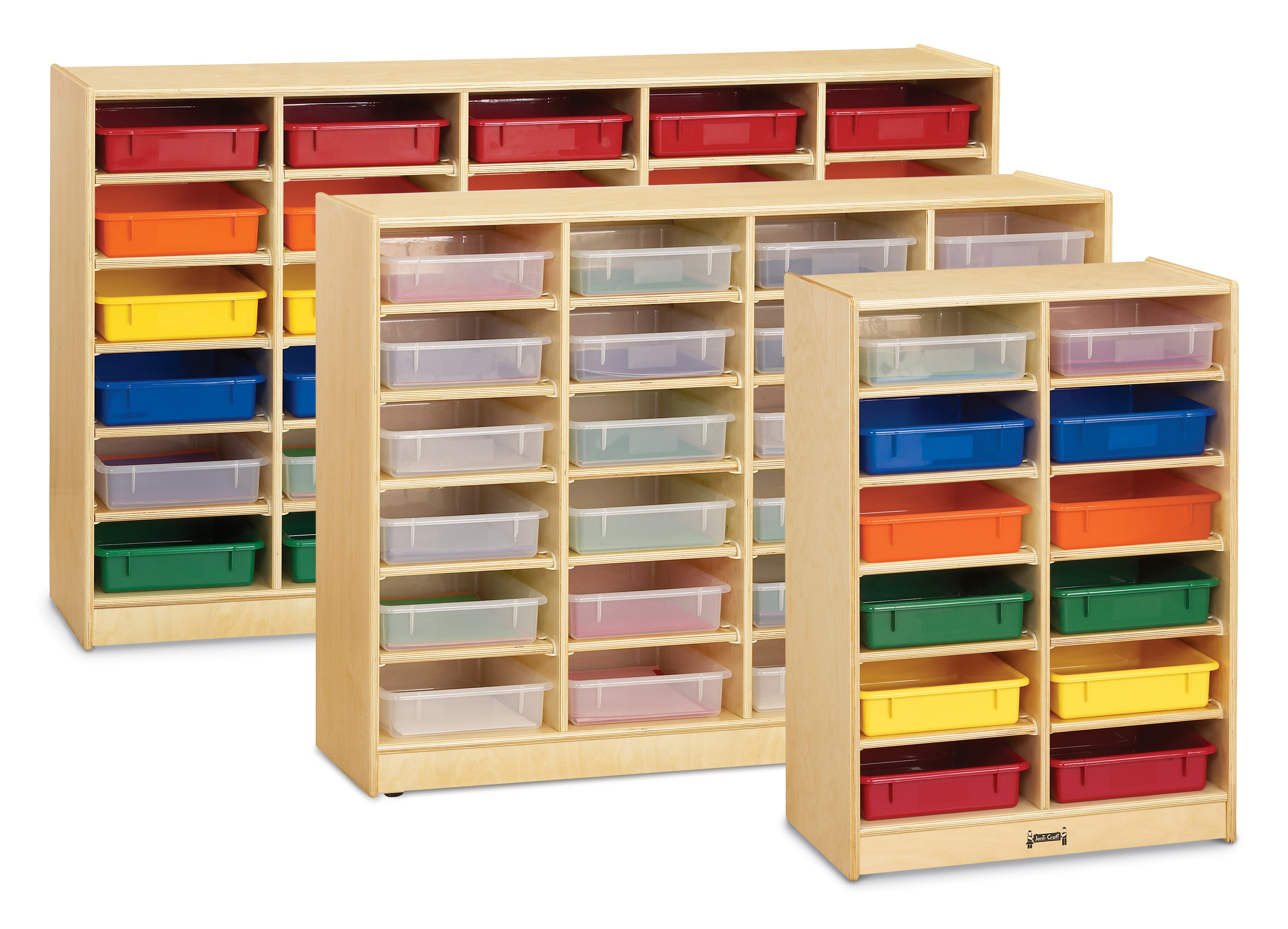 Jonti-Craft® 24 Paper-Tray Mobile Storage - with Colored Paper-Trays