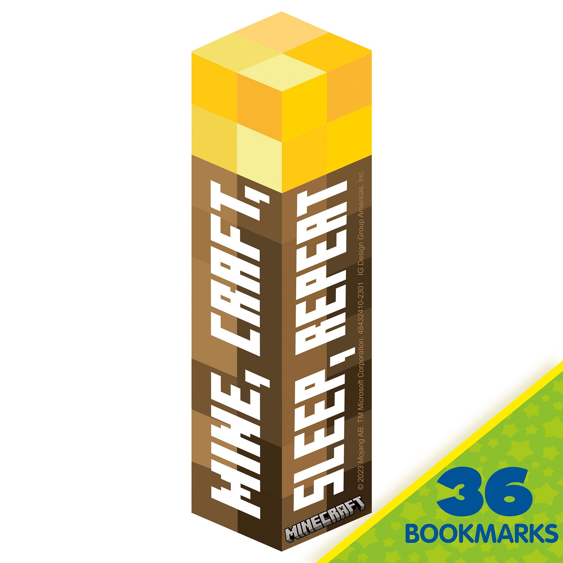Minecraft Bookmark, Pack of 36