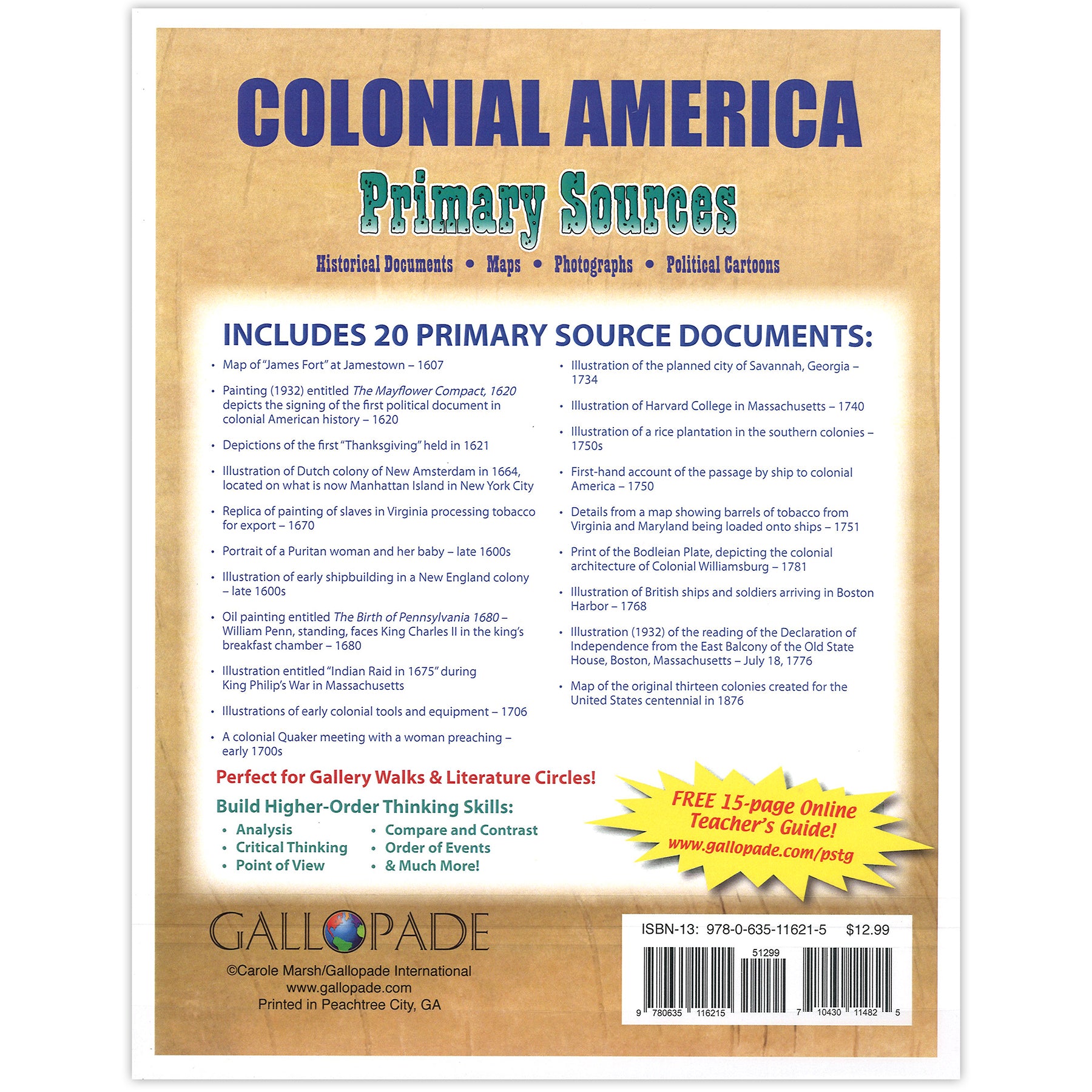 Primary Sources, Colonial America