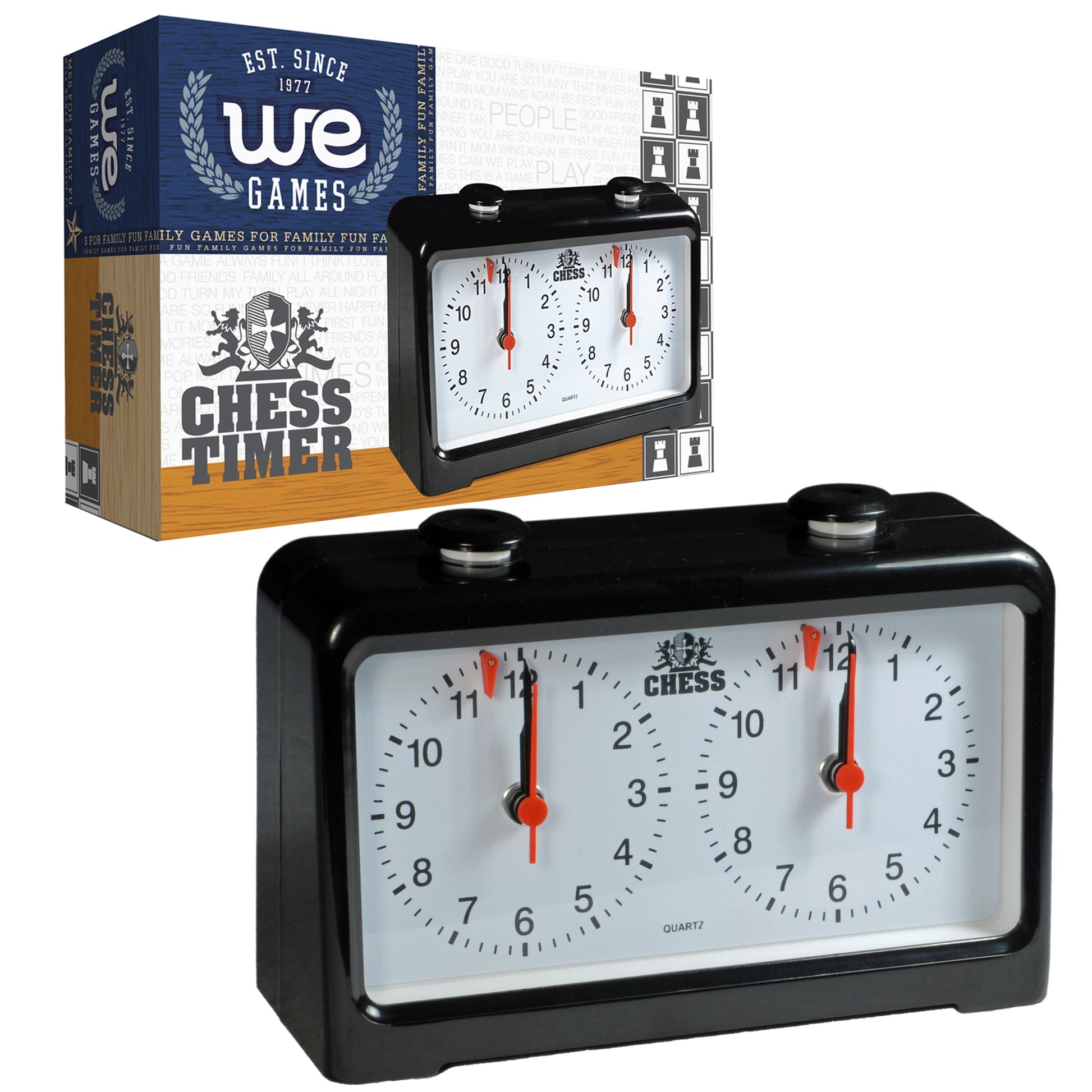 Royal Crest Quartz Analog Chess Clock/Timer