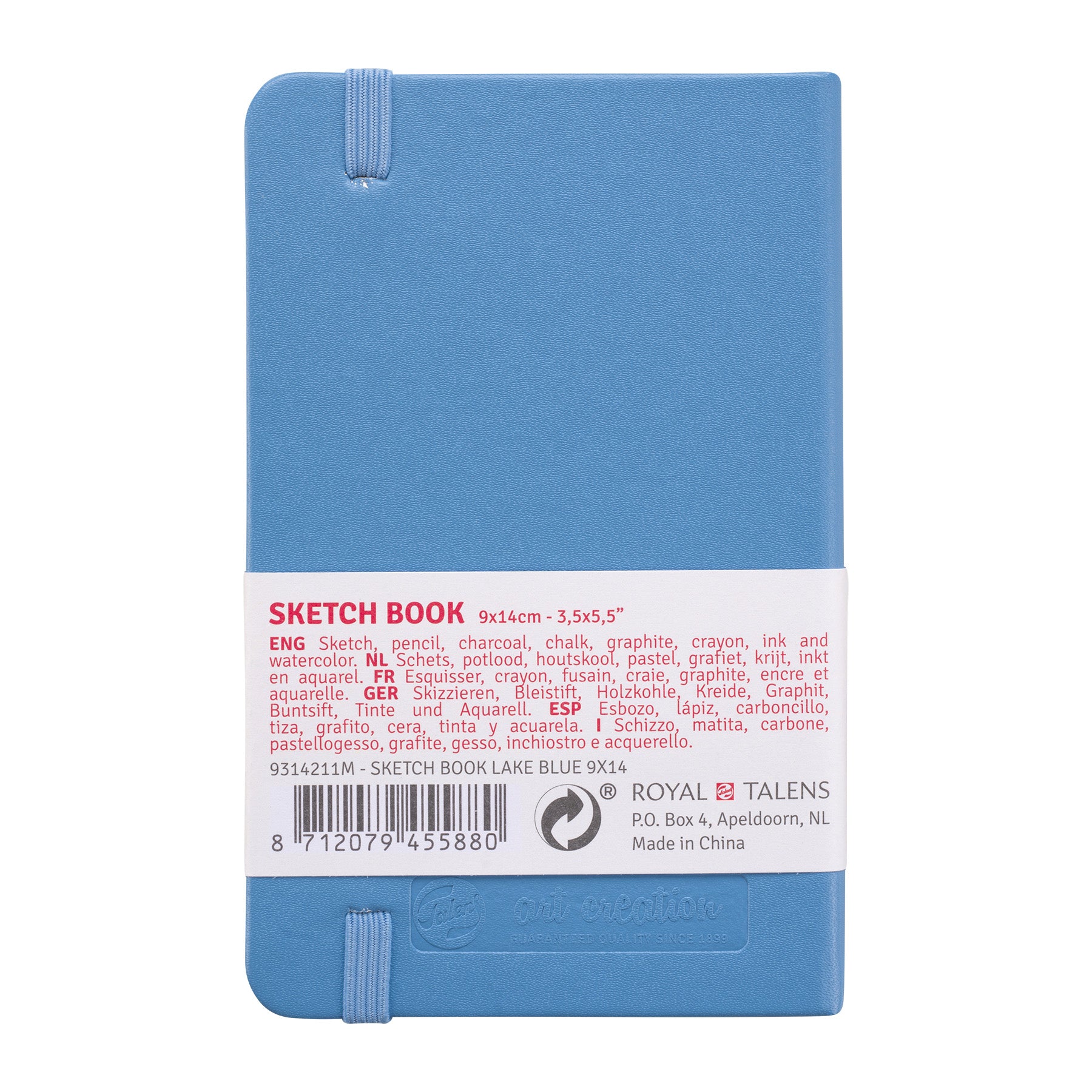 Sketchbook, 80 Sheets, 90lbs, Lake Blue Cover, 3.5" x 5.5"