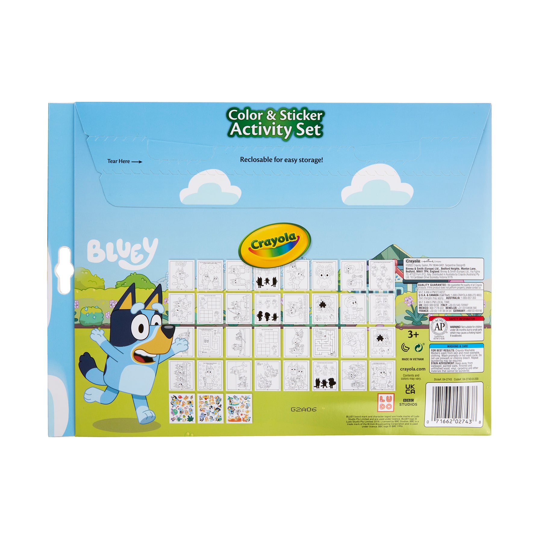 Color & Sticker Activity Set, Bluey