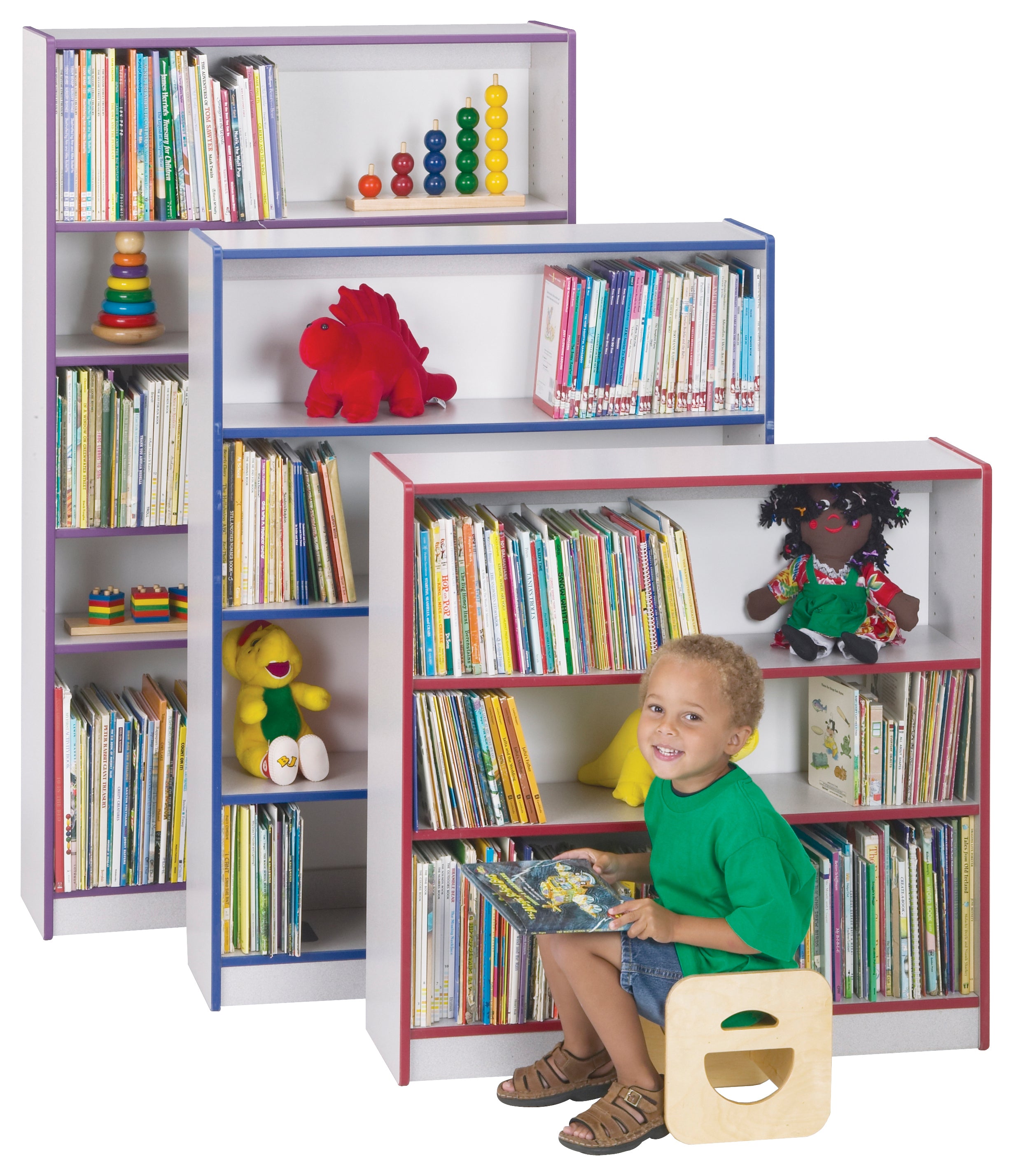 Rainbow Accents® Short Bookcase - Black