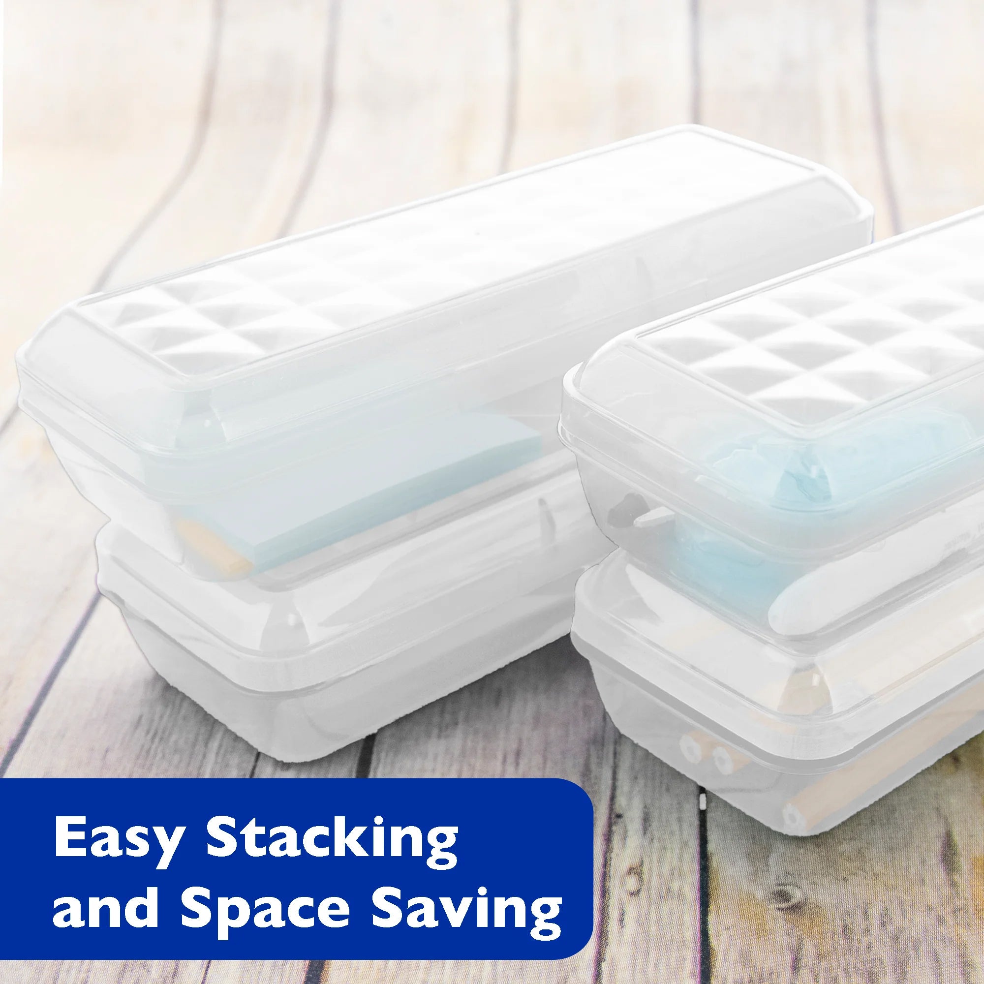 LUCENT Pencil Case Organizer Box, 8", Clear