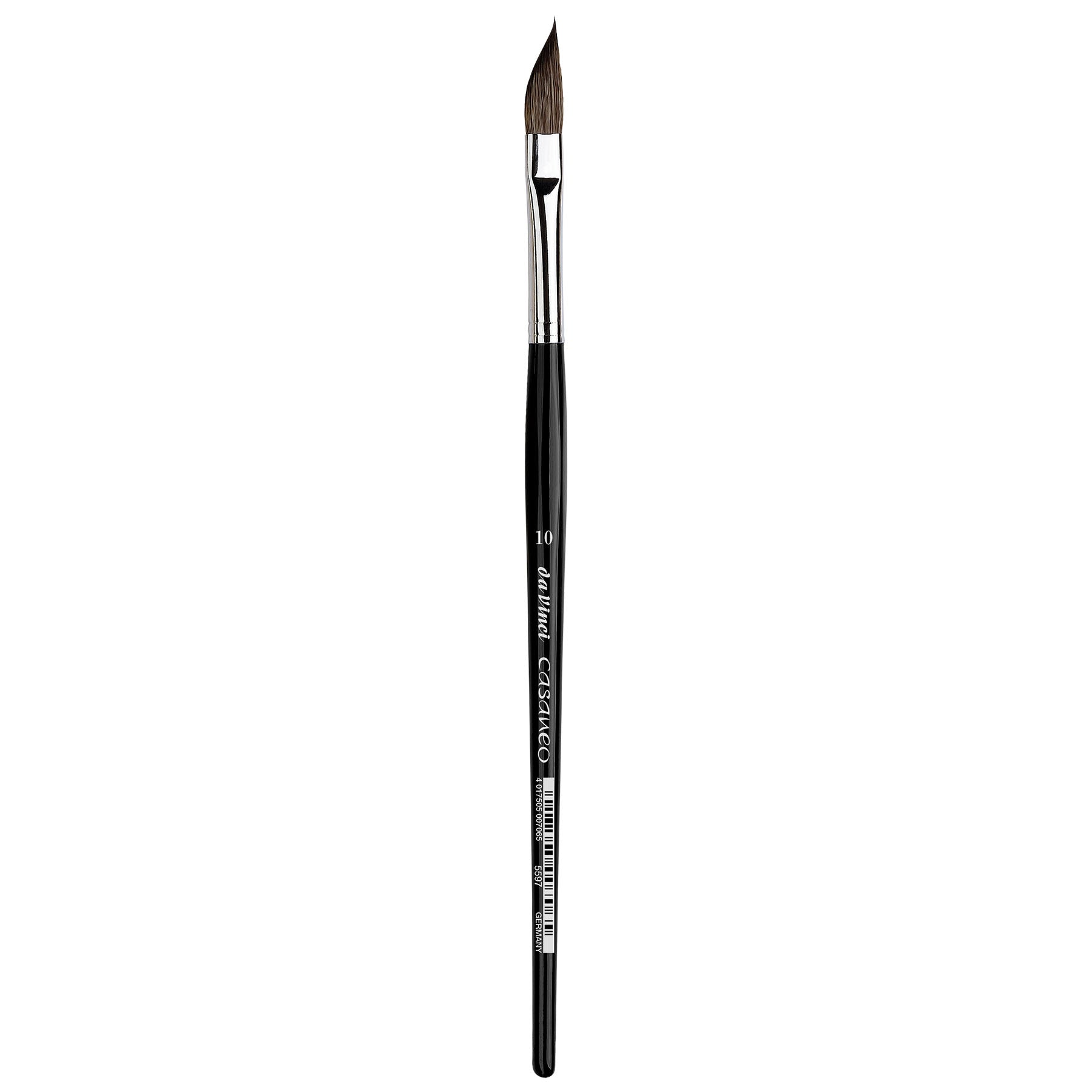 CASANEO Sword Shape, Extra Soft Synthetic, Watercolor & Acrylic, Slant, Series 5597, Size 10