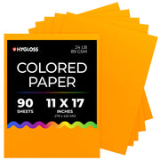 Hygloss Colored Paper - 11"x17", 90 count, Light Orange
