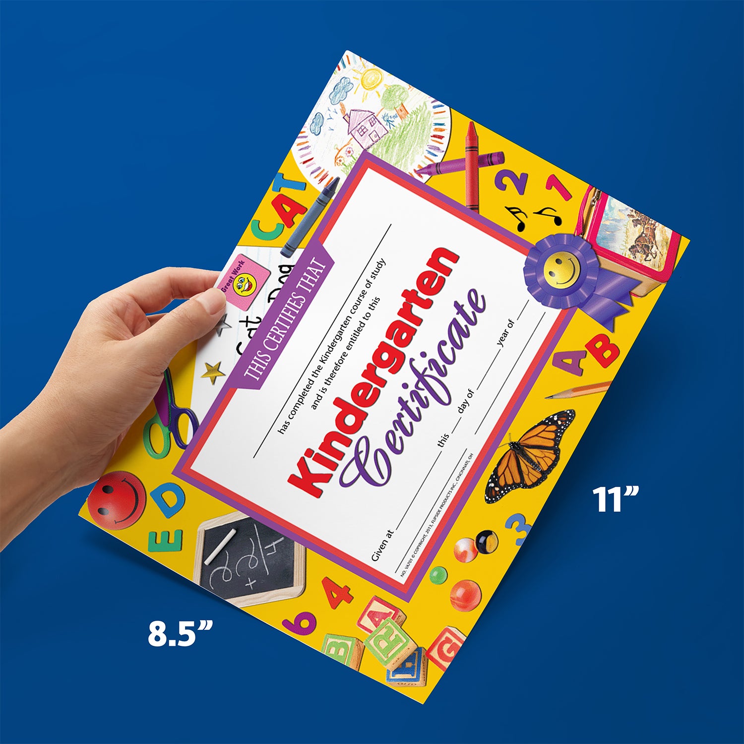 Kindergarten Certificate, 8.5" x 11", Pack of 30
