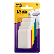 Post-it® Tabs, Assorted Primary Colors, Pack of 24