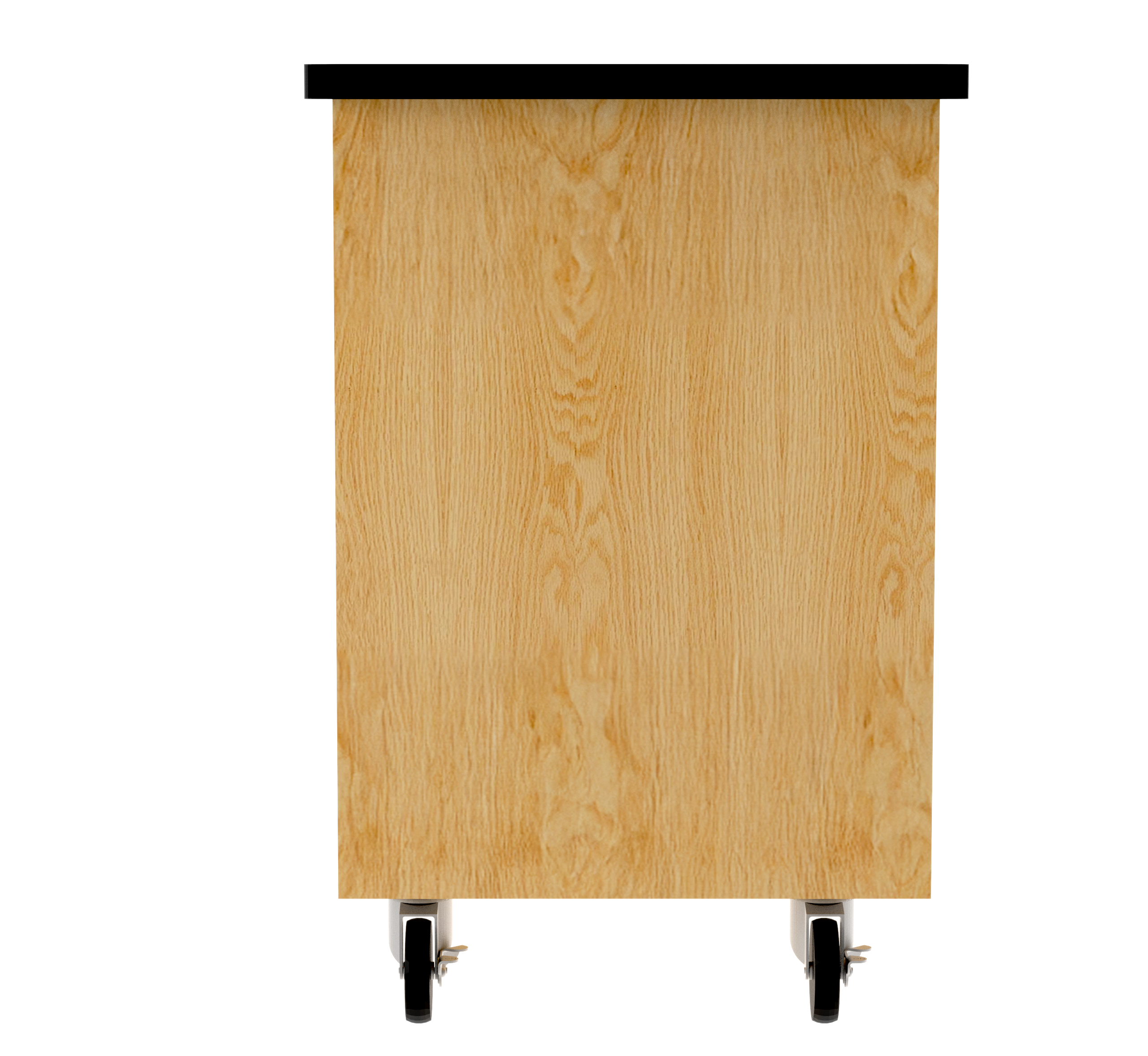 Access Touchdown Sliding Door Cabinet - Red Oak, 48"W x 24"D x 36"H