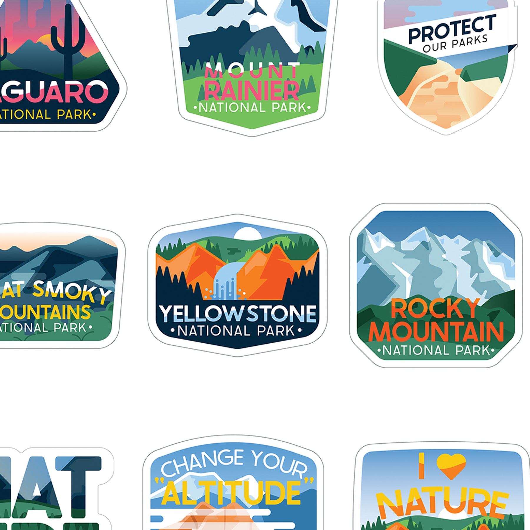 Adventure Vinyl Stickers, Pack of 100
