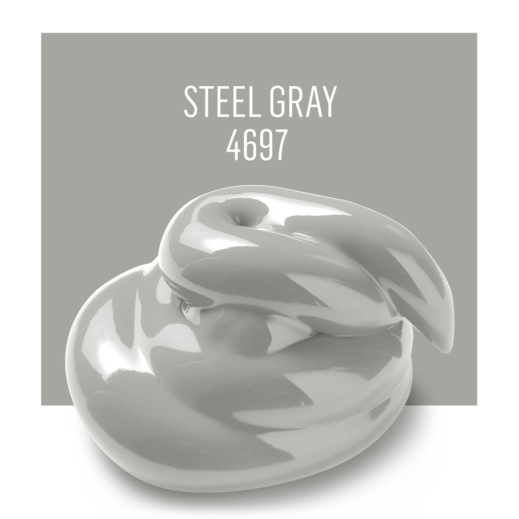 Acrylic Paint Matte, 8oz., Steel Gray