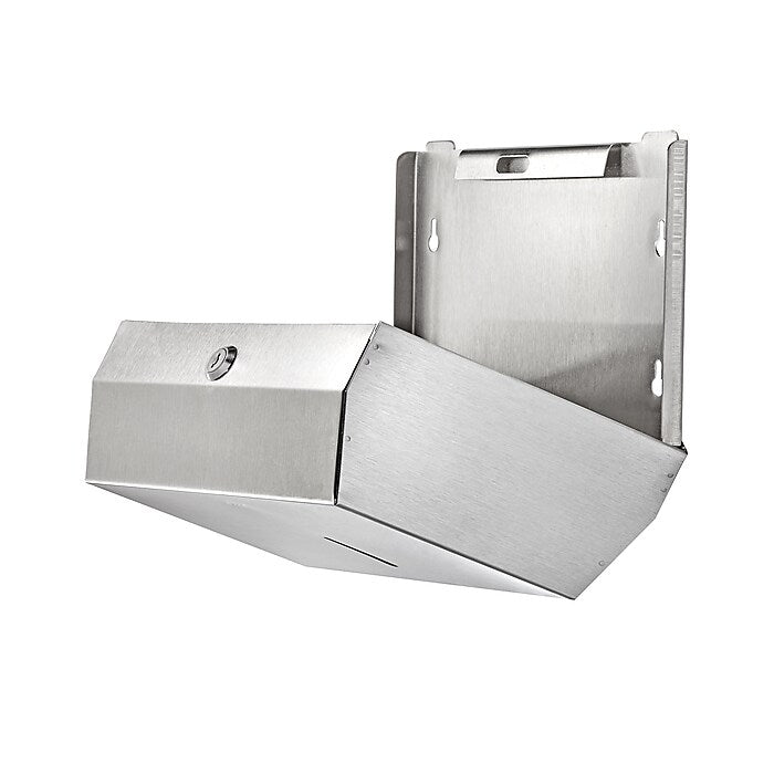Stainless Steel Brushed C-Fold/Multi-Fold Paper Towel Dispenser 2 Pack