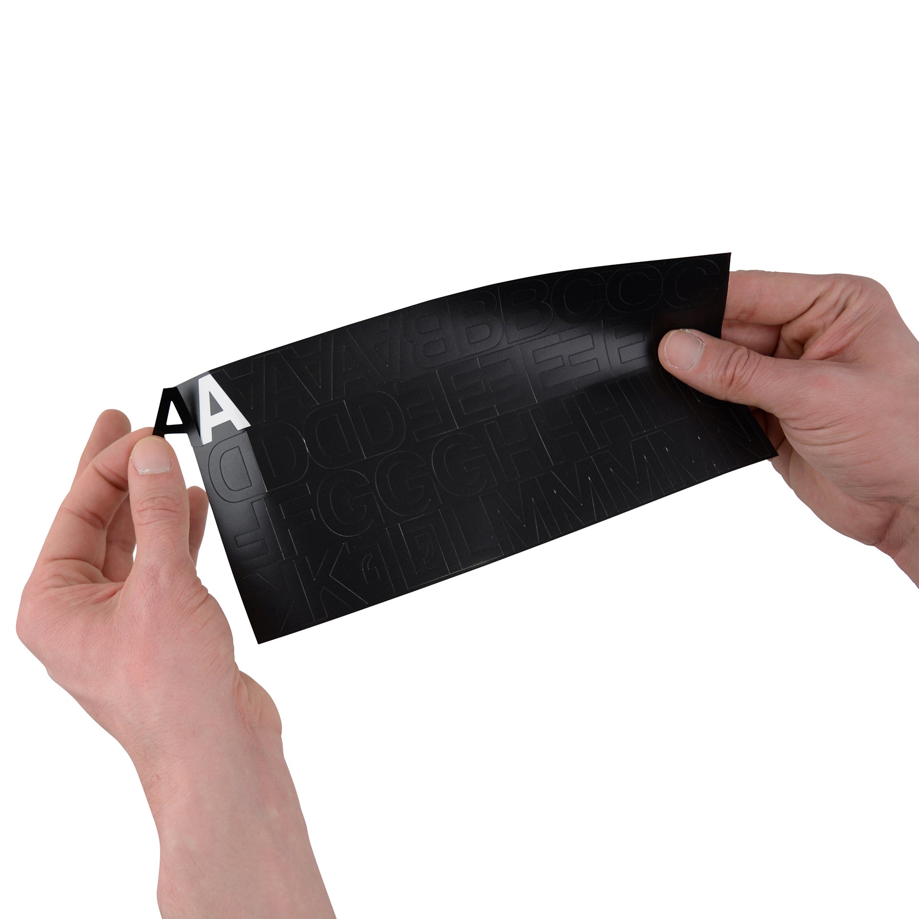 LetterCraft Permanent Vinyl Lettering, Helvetica, 1-Inch, Black