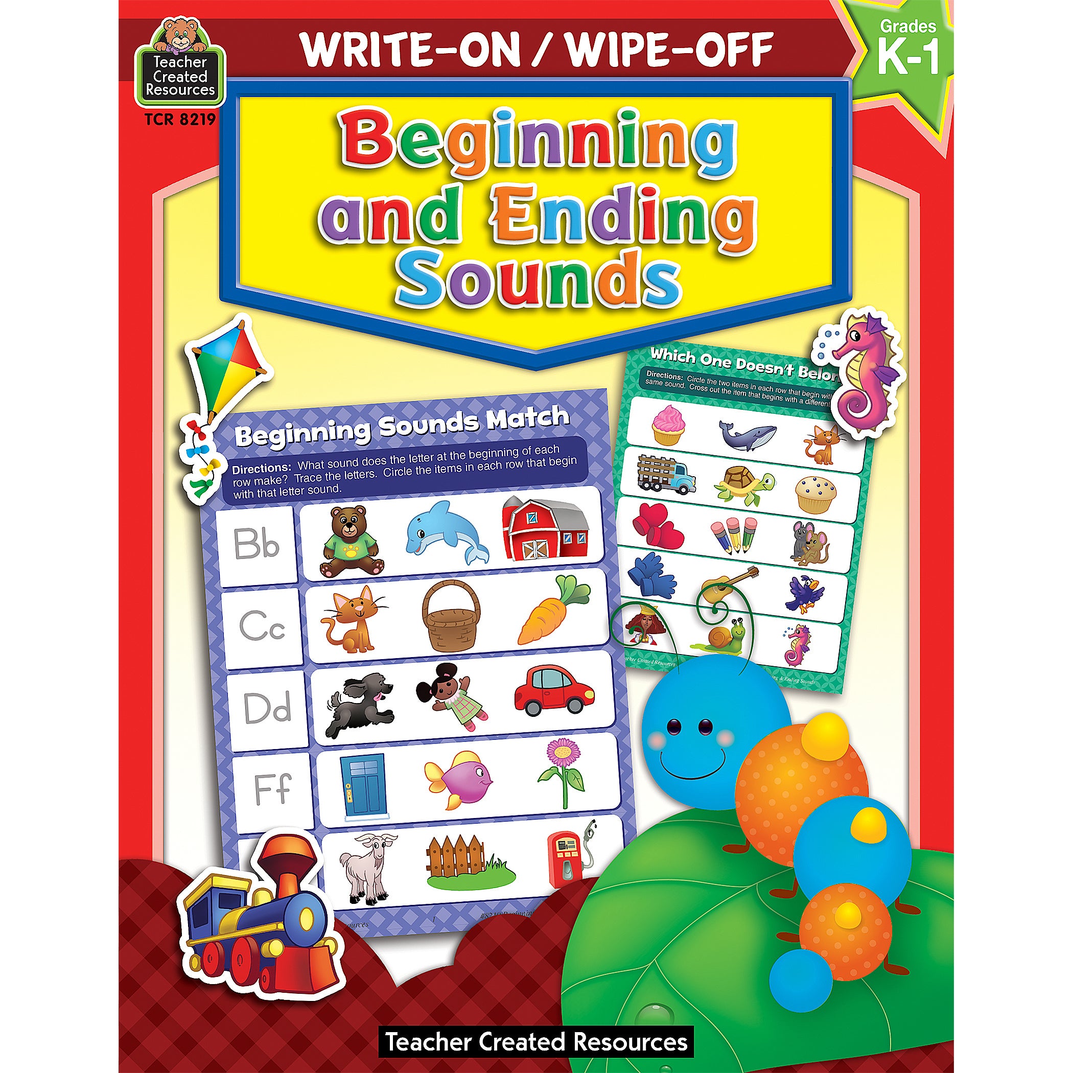 Early Literacy Write & Wipe Activity Book Kit – Phonics, Sounds, and Sight Words