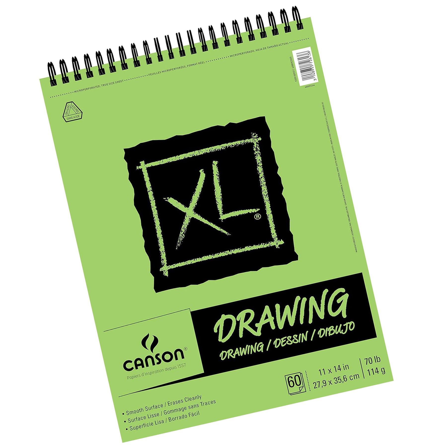 XL Series Drawing Pad, Top Wire Binding, 60 Sheet, 11x14 inch, 1 Count