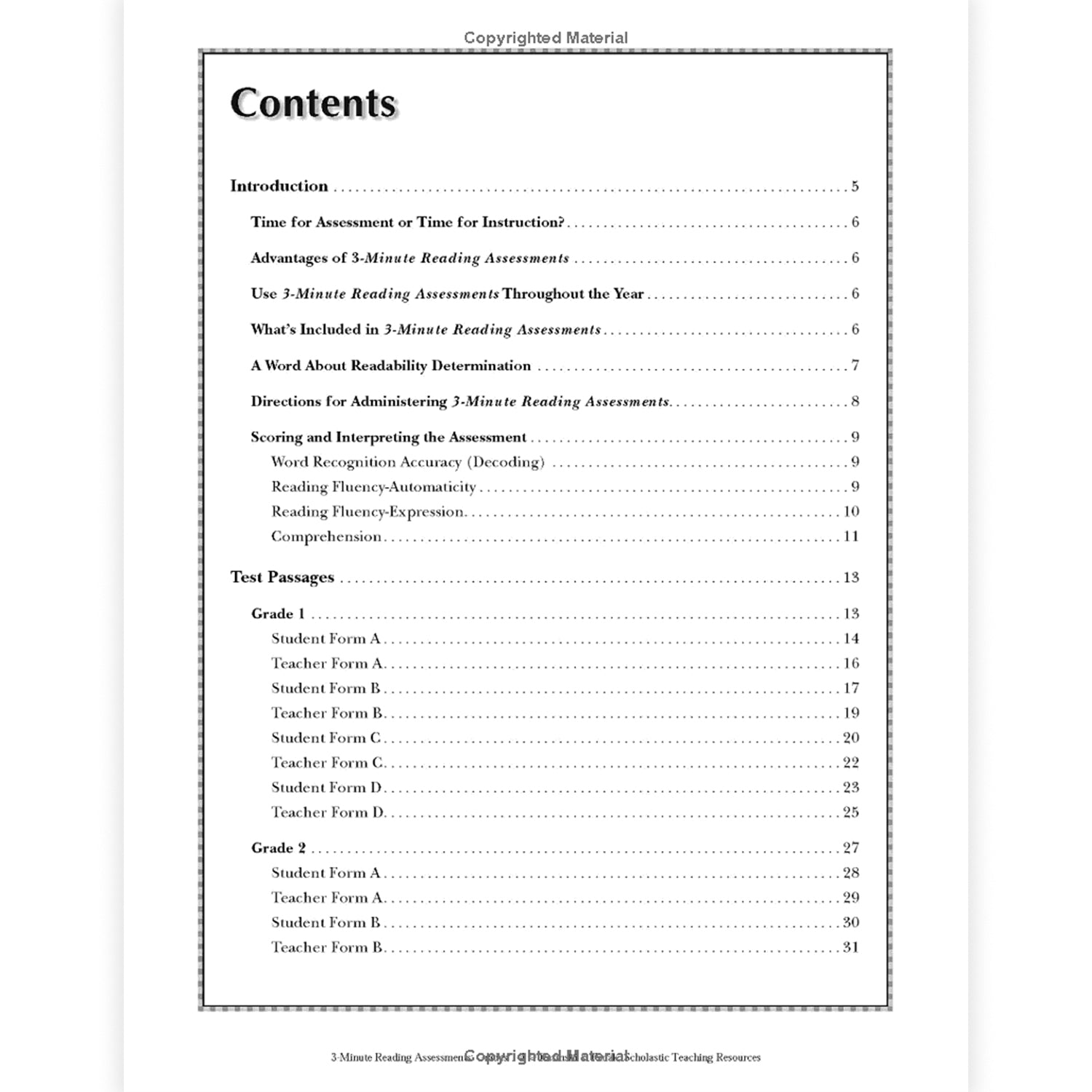 3-Minute Reading Assessments: Word Recognition, Fluency, and Comprehension: Grades 1-4