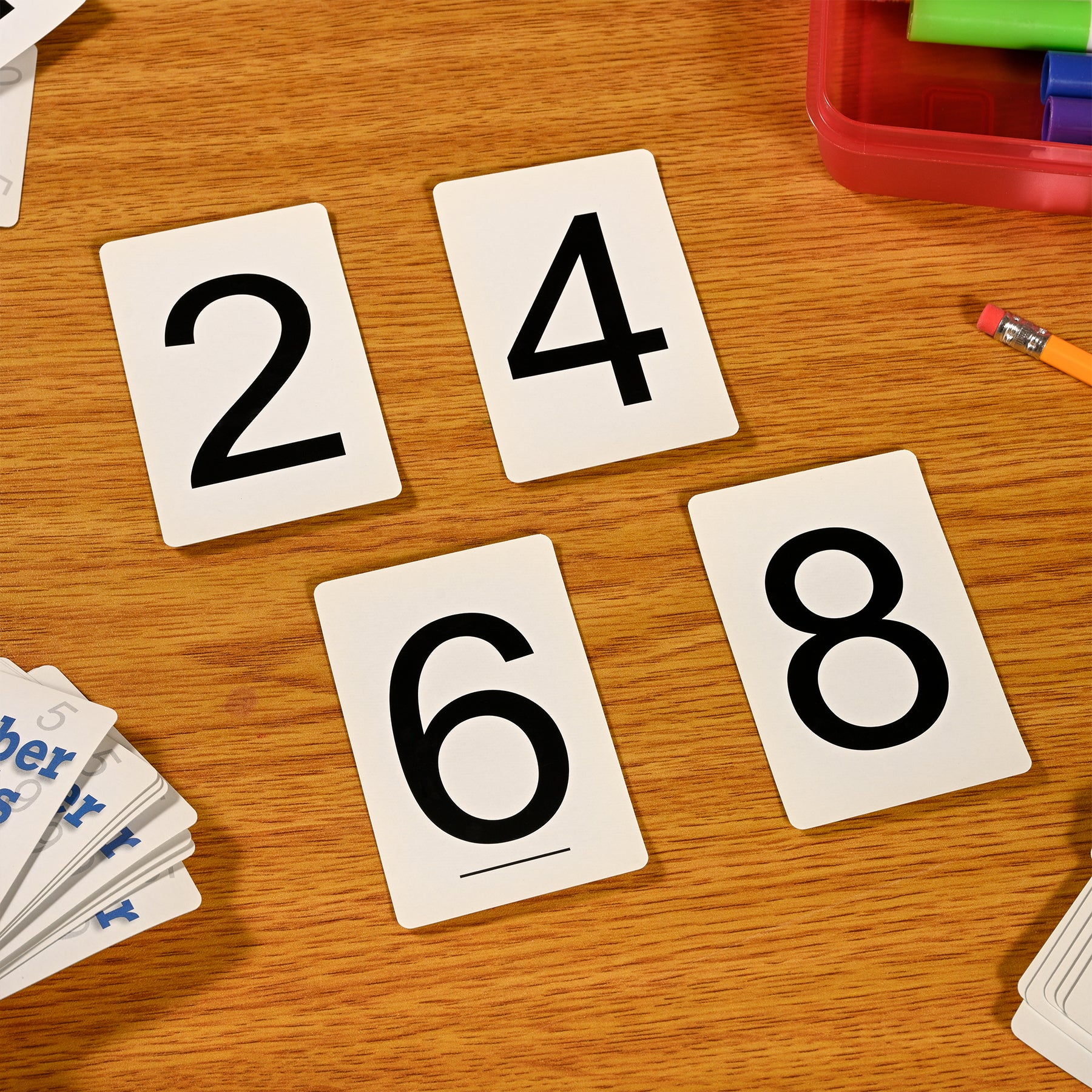 Number Cards 0-9, Black
