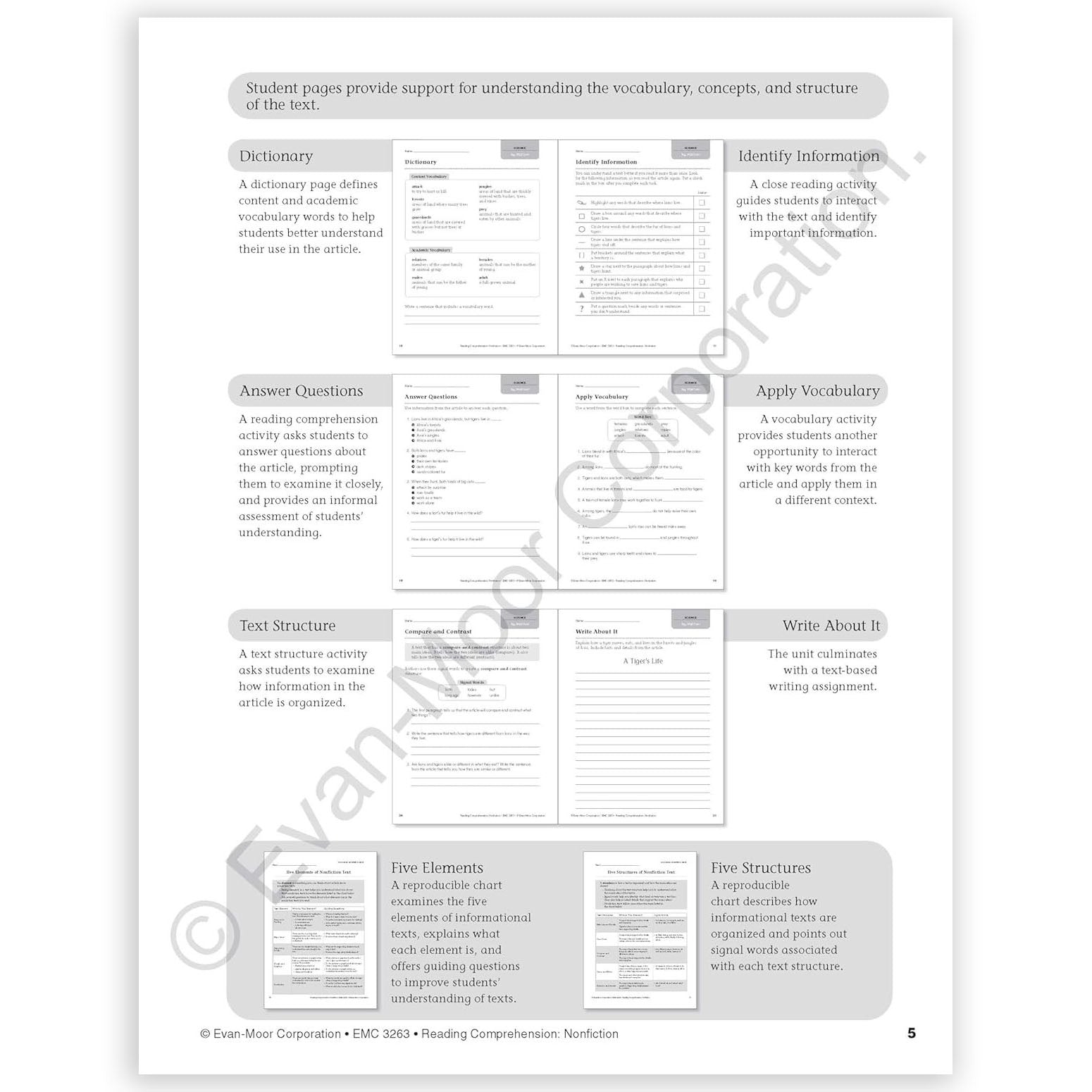 Reading Comprehension: Nonfiction, Grade 3