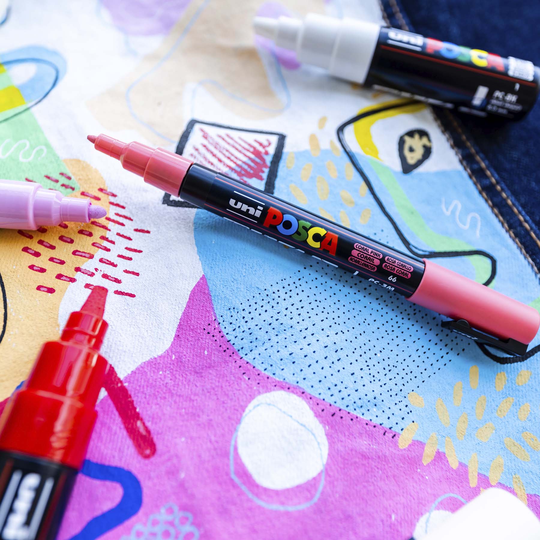 uni® POSCA PC-3M Water-Based Paint Markers, Reversible Fine Tip (0.9-1.3mm), Dark Brown