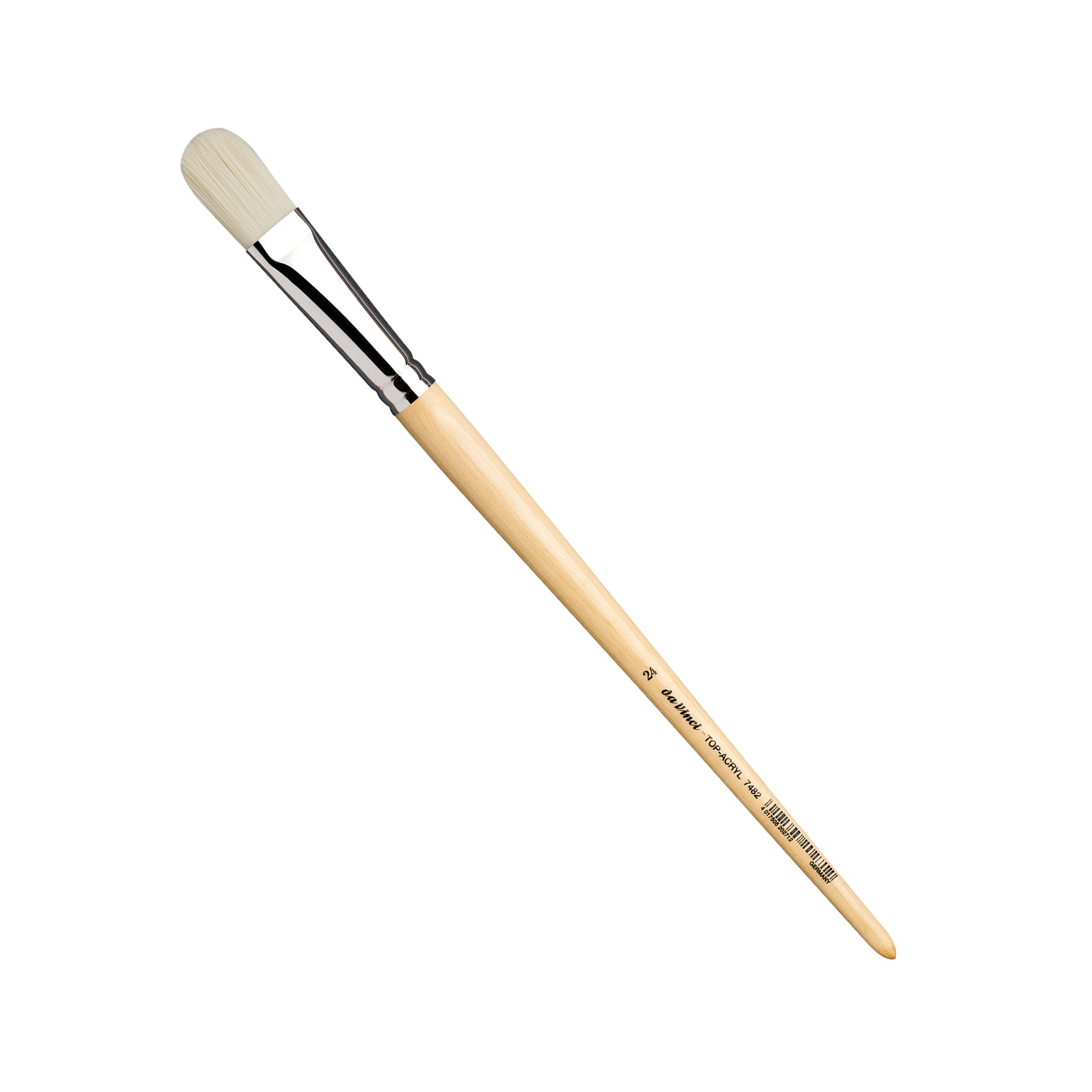 TOP-ACRYL White Brush, Synthetic, Acrylic & Oil, Filbert, Series 7482, Size 24