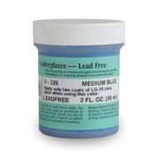 Amaco® Velvet Underglaze, 2oz., Medium Blue
