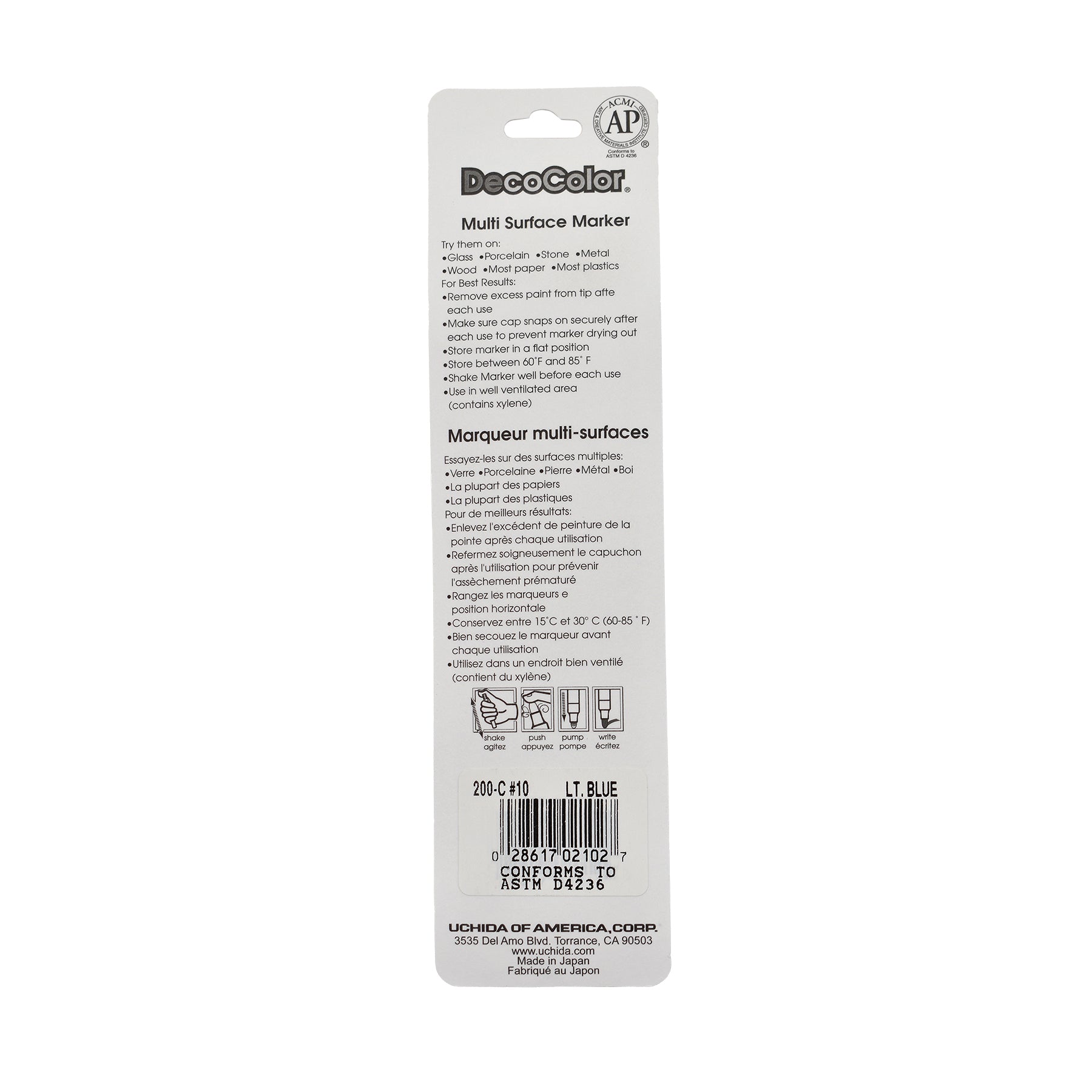 DecoColor® Paint Marker, Fine, 200-S, Light Blue #10