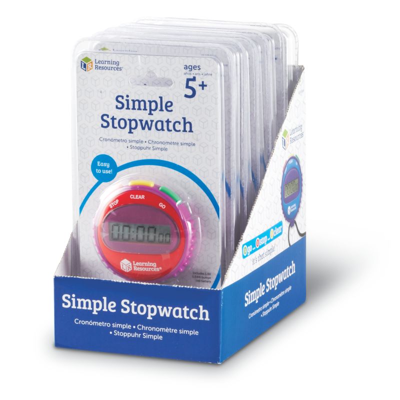 Simple Stopwatch, Set of 6 in Display
