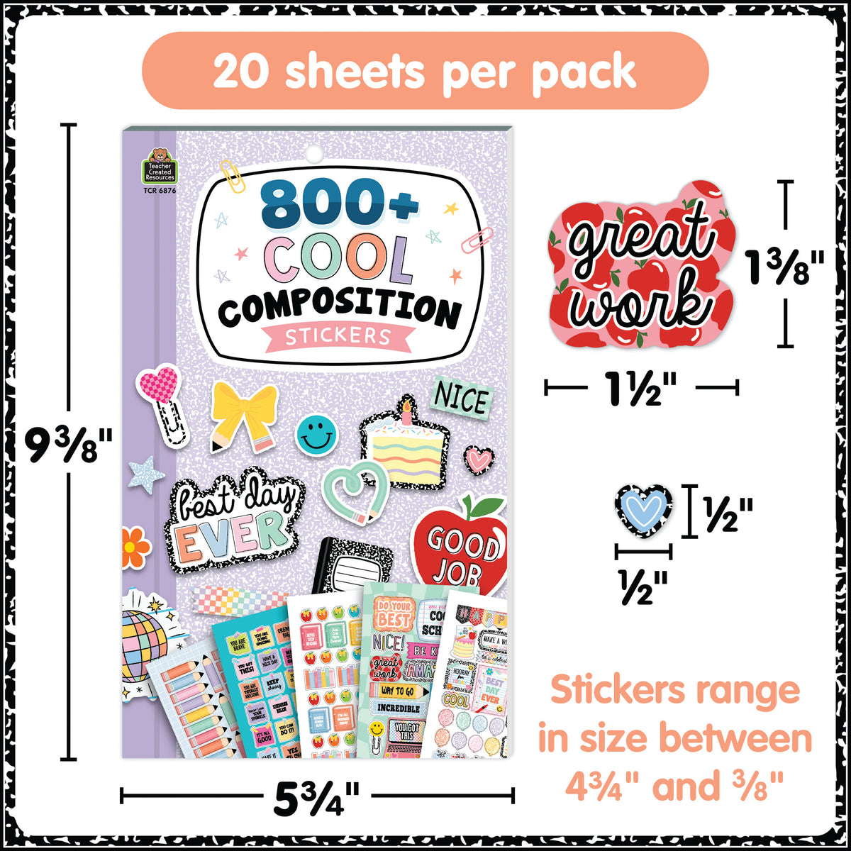 COOL COMPOSITION STICKER PAD