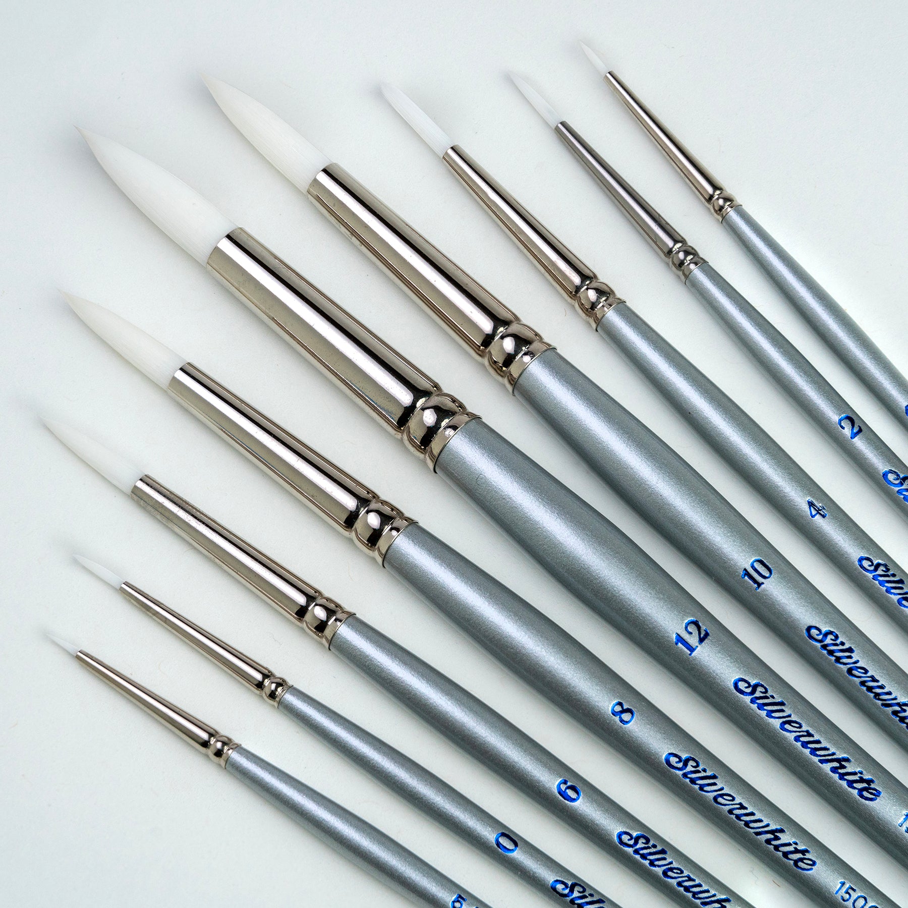 Silverwhite Rounds, 9 Brushes