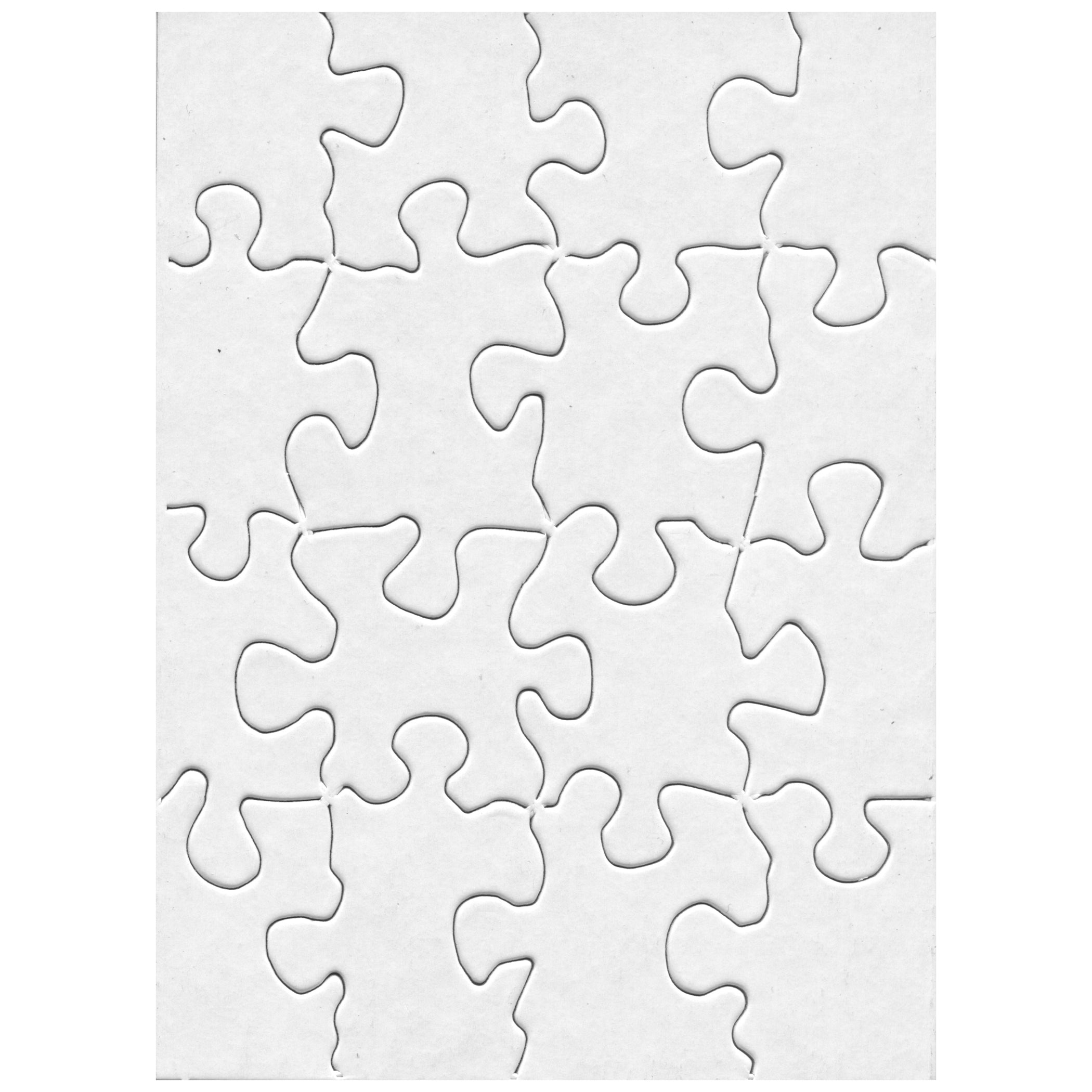 Blank Puzzle - 16pcs, 4"x5.5", 24 puzzles *(16MA24W)