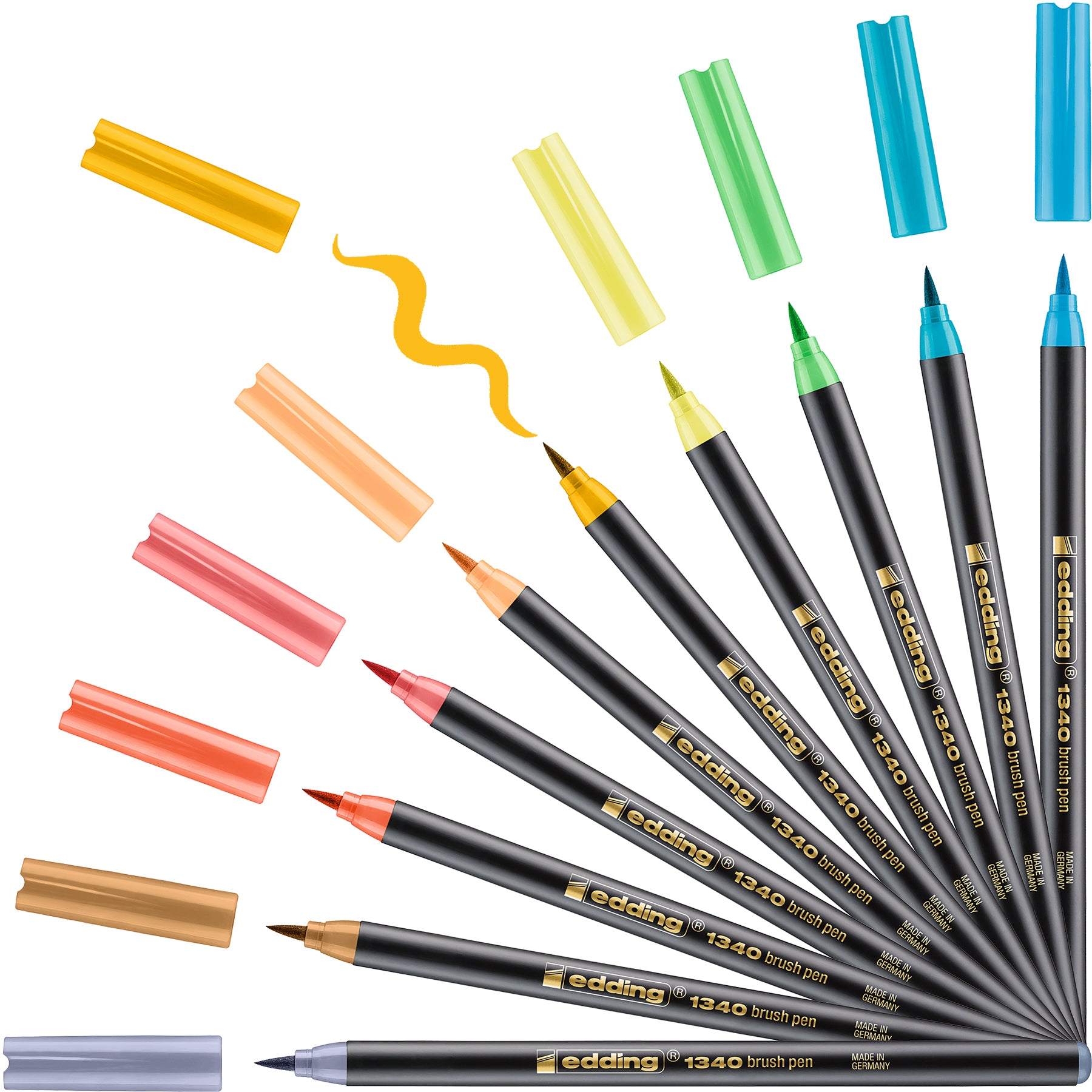 edding 1340 Brush Lettering Starter Set of 10 - Soft Colours