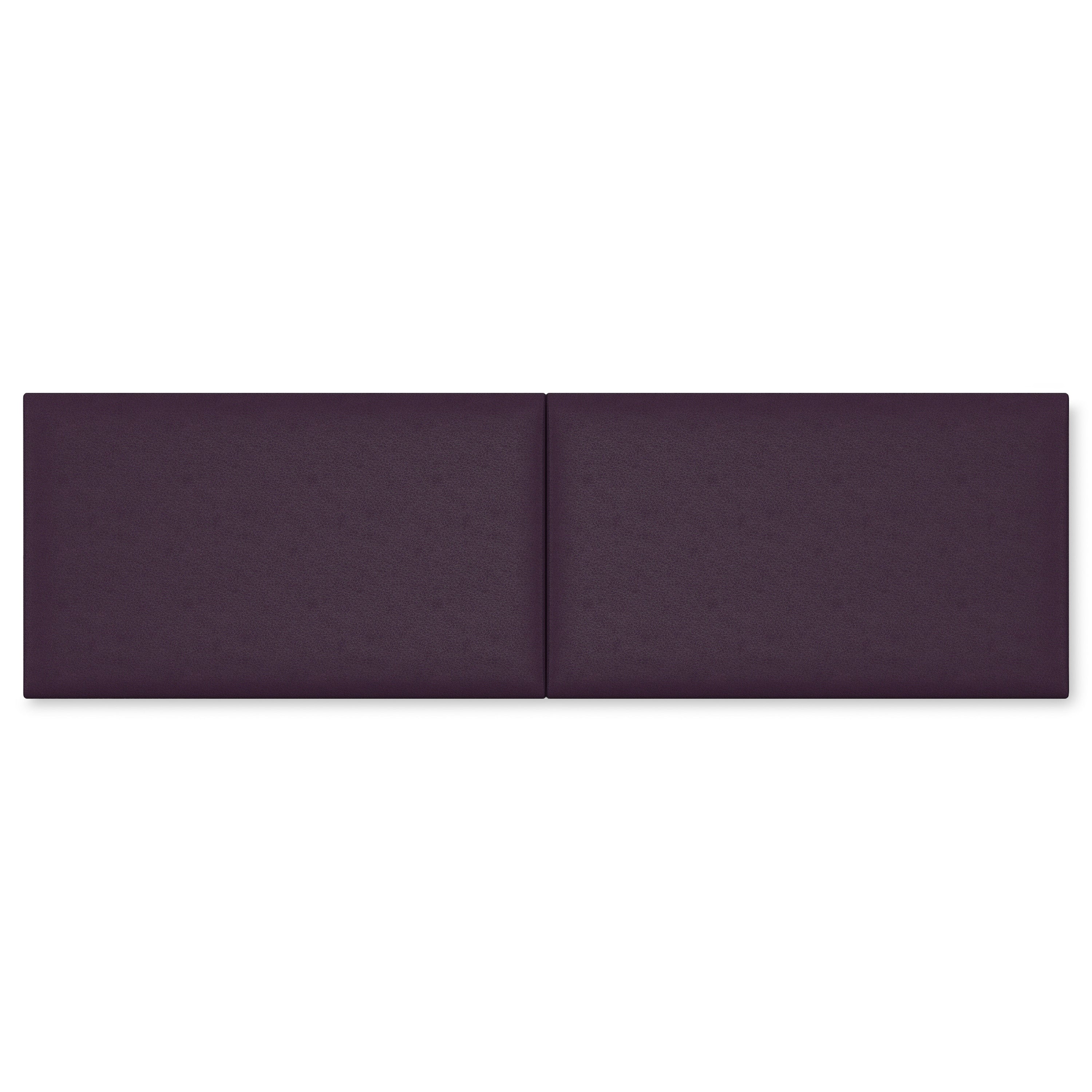 Jaxx Panelist Modern Padded Headboard- Set of 2 Wall Mounted Panels (Each 22.5" x 38")- King Double Tall, Vegan Leather, Deep Blue