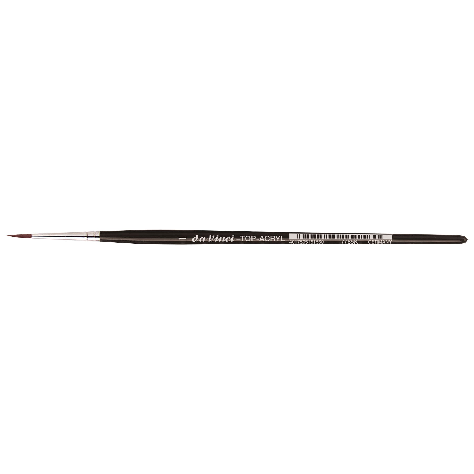 TOP-ACRYL Red-Brown Brush, Synthetic, Acrylic & Oil, Round, Series 7785K, Size 1