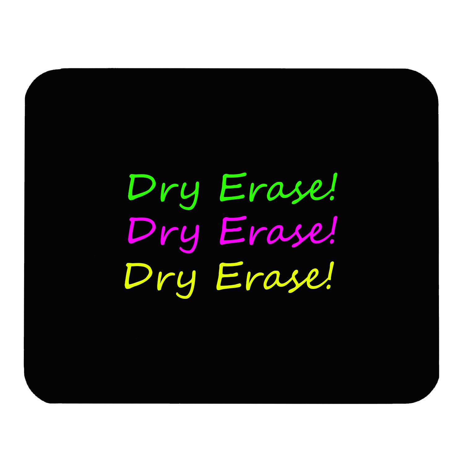Black Dry Erase Board, 18" x 24"