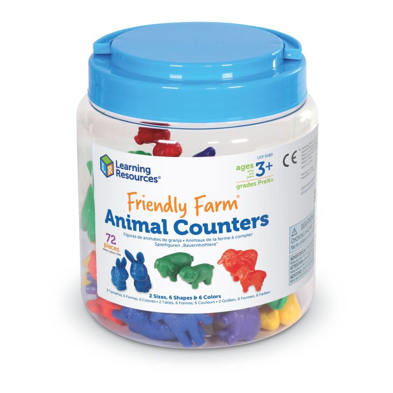 Friendly Farm® Animal Counters, Set of 72