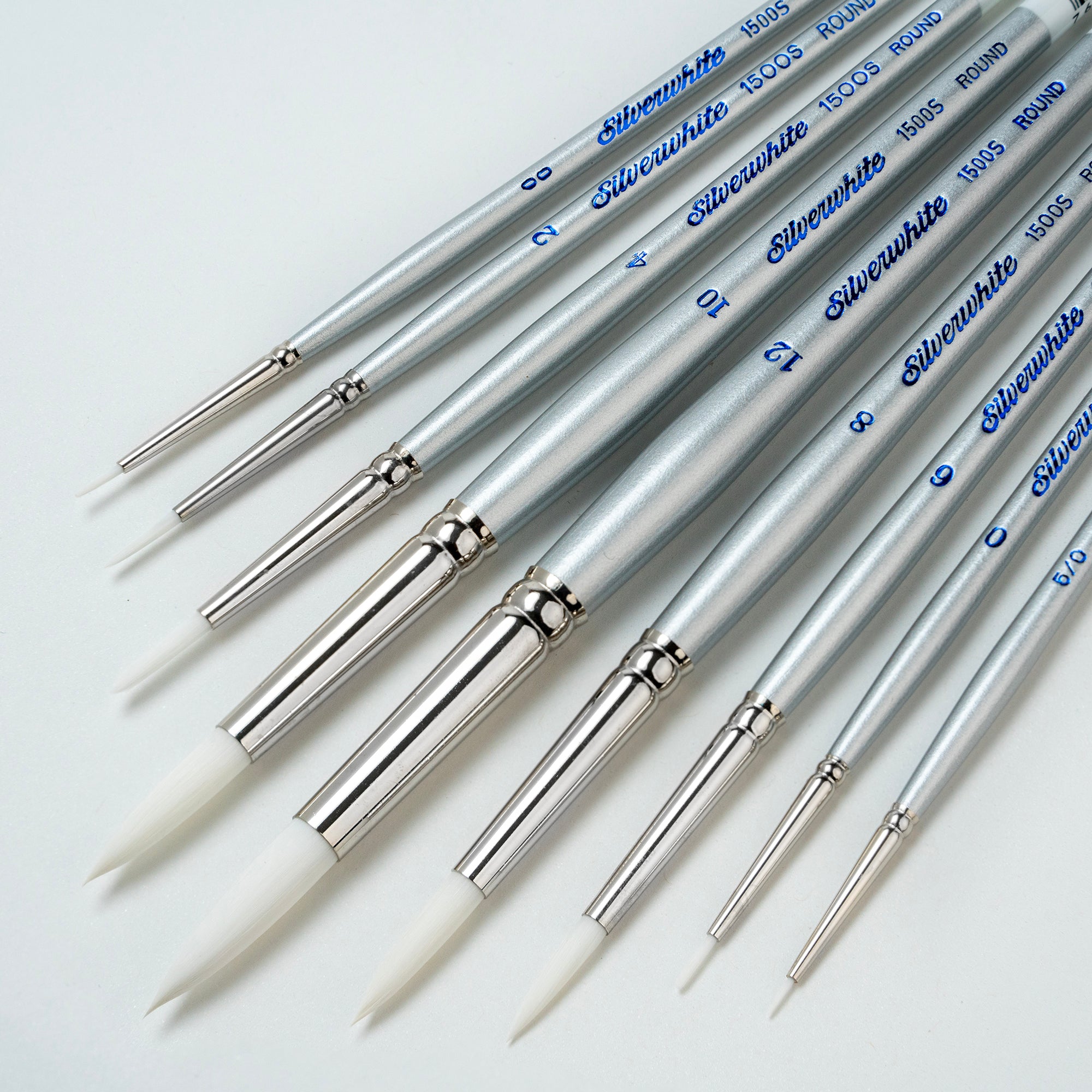 Silverwhite Rounds, 9 Brushes